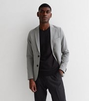 New Look Grey Marl Super Skinny Fit Suit Jacket